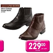 Luciano Rossi Mens Chelsea Gusset Boots-per pair