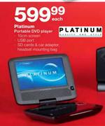Platinum Portable DVD Player Each