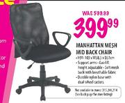 Manhattan Mesh Mid Back Chair