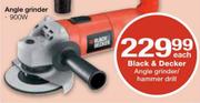 Black & Decker Angle Grinder-900W