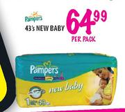 Pampers New Baby-43's Per Pack