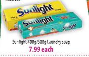 Sunlight Laundry Soap-400g/500g Each