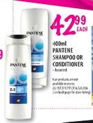 Pantene Shampoo Or Conditioner-400ml