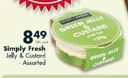 Simply Fresh Jelly & Custard-130g Each 