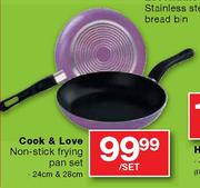 Cook & Love Non-Stick Frying Pan Set-2 Piece Per Set