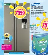 Samsung Metallic Silver Side by Side Fridge/Freezer with Manual Water Dispenser-539Ltr(RSA1WTMG1)