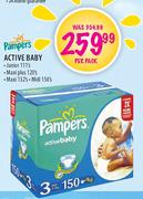 Pampers Active Baby Maxi plus 120's Per Pack
