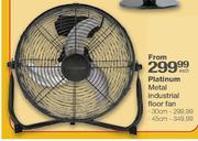 Platinum Metal Industrial Floor Fan-30cm