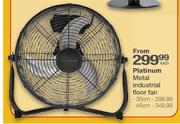 Platinum Metal Industrial Floor Fan-30cm