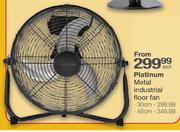 Platinum Metal Industrial Floor Fan-45cm