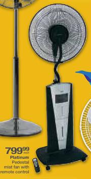 Special Platinum Pedestal Mist Fan With Remote Control Each m