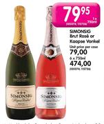 Simonsig Brut Rose Or Kaapse Vonkel-750ml