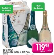 JC LE Roux Brut And La Vallee In Gift Pack-2x750ml