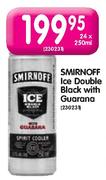 Smirnoff Ice Double Black With Guarana - 24 x 250ml