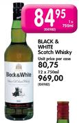 Black & White Scotch Whisky - 1 x 750ml