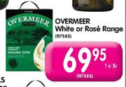 Overmeer White or Rose Range - 1 x 5 Ltr