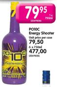 PO10C Energy Shooter - 6 x 750ml