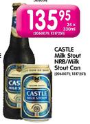 Castle Milk Stout NRB/ Milk Stout Can - 24 x 330ml