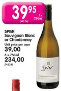 Spier Sauvignon Blanc or Chardonnay - 1 x 750ml