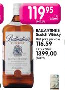 Ballantine's Scotch Whisky - 1 x 750ml