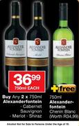Alexanderfontein Cabernet Sauvignon/Merlot/Shiraz-750ml Each