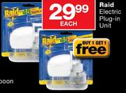 Raid Electric Plug-In Unit Each