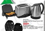 Russell Hobbs Breakfast Pack Plus George Foreman Melt And Grill-Per Pack