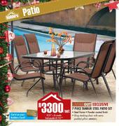 Living Out 7 Piece Tanbur Steel Patio Set