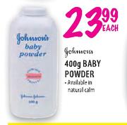 Johnson's Baby Powder-400g Each