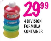 Snookums 4 Division Formula Container
