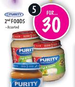 Purity 2nd Foods-5's