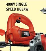 Black & Decker Power Tools 400W Single Speed Jigsaw-Each