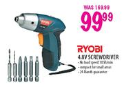 Ryobi 4.8V Screwdriver