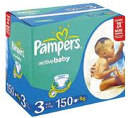 Pampers Active Baby Midi 150's-Per Pack