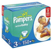 Pampers Active Baby Maxi 132's-Per Pack