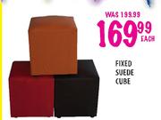 Fixed Suede Cube-Each