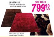 Shaggy Rug-136x200 Each