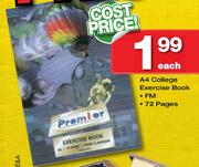 A4 College Exercise Book FM-72 Pages Each