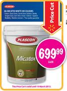 Plascon Micatex White Or Colours-20L