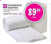 Simple Choice Platinum Single Duvet Inner-Each 