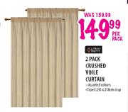 Always Home Crushed Voile Curtain-2 Pack