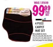 4 Piece Carpet Mat Set
