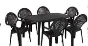 Ebony Oval Table-Each