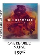 One Republic Native CD-Each