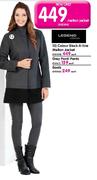 Legend 12) Colour Black A-Line Melton Jacket - Each