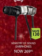 Ministry Of Sound Earphones