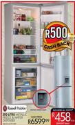 Russell Hobbs 350 Litre Metallic Fridge & Water Dispenser-Each