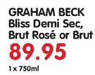 Graham Beck Bliss Demi Sec, Brut Rose Or Brut-1X750ml