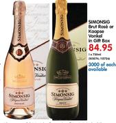 Simonsig Brut Rose Or Kaapse Vonkel In Gift Box-1X750ml Each