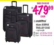 Paklite Airpak Trolley Case-46cm Each